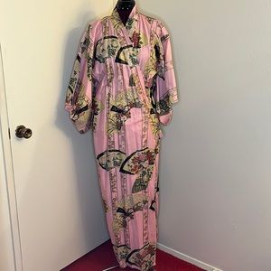 Vintage pink kimono robe